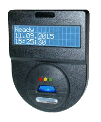 MKH.Dis - U-KEY Lesekopf mit integriertem LCD Display von Microtronic